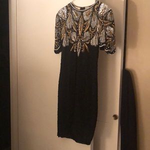 Evening dress. Pure silk with rayon lining.